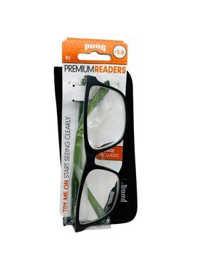 Pugs Premium Readers +3.0 With Spring Hinges & Soft Black Case
